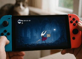 Hornet in silksong meets a tall bug, Shakra