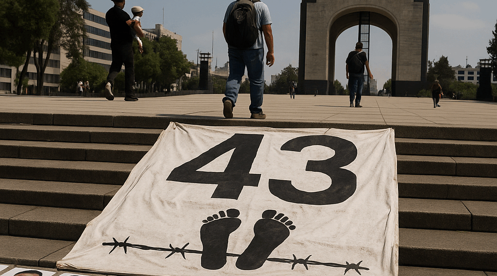 Finaliza conmemoración por Ayotzinapa; Gobierno CDMX reporta incidentes menores