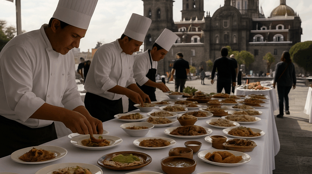 Cumbre de chefs nacionales e internacionales en la ciudad de Puebla