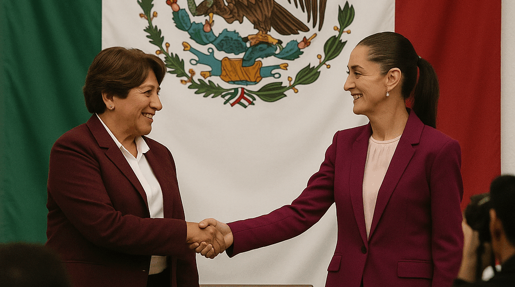 Gobernadora Delfina Gómez acompaña a la presidenta Claudia Sheinbaum en Primer Informe de Gobierno
