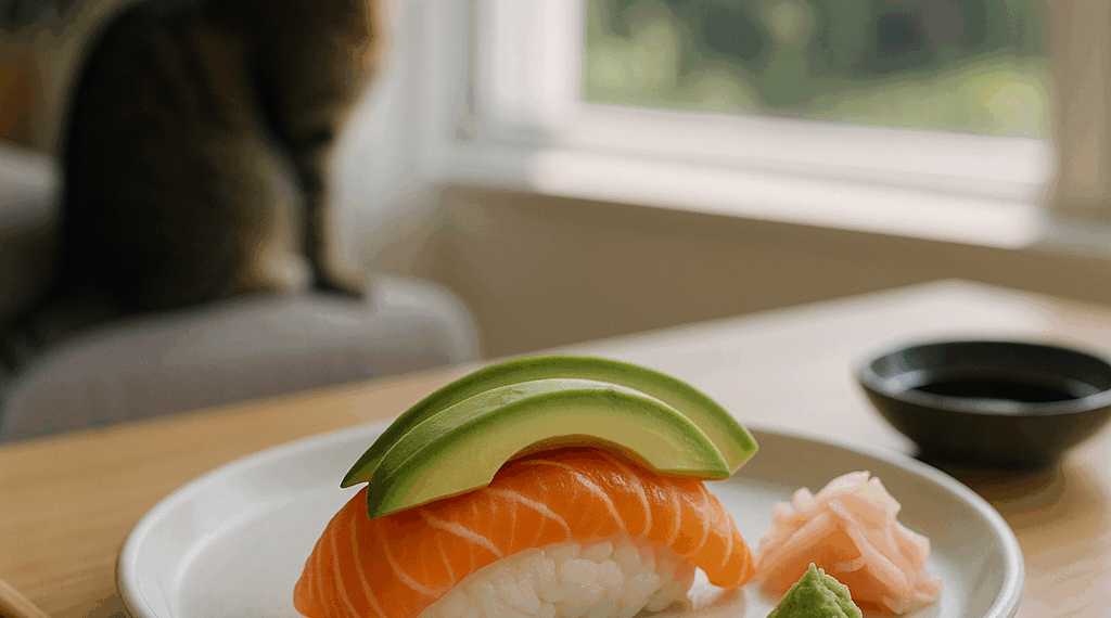 Receta de Falso sushi de aguacate y salmón