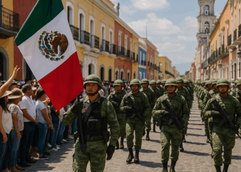 Realizan cabalgata cívico militar en Atlixco por Fiestas Patrias