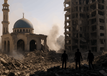 Vídeo. Ataques israelíes en Gaza destruyen mezquita y torre residencial