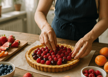 Aprovecha la temporada y prepara estas tartas rellenas de crema pastelera con esta fruta