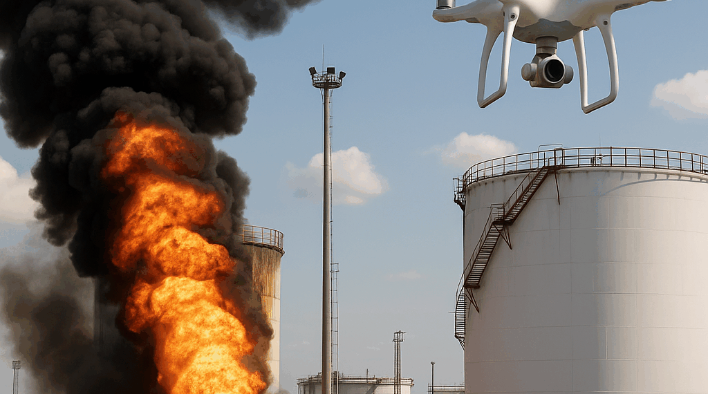 Drones ucranianos atacan la mayor terminal petrolera rusa en Primorsk