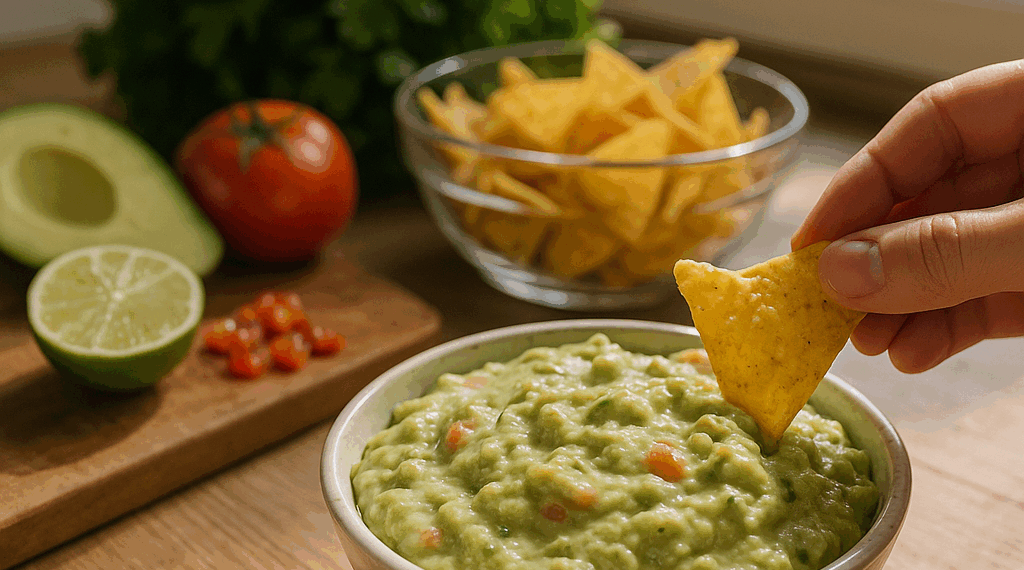 El ingrediente secreto para preparar el guacamole falso sin aguacate