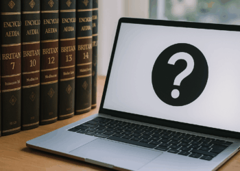 Perplexity logo on a green background with a judge's gavel above it