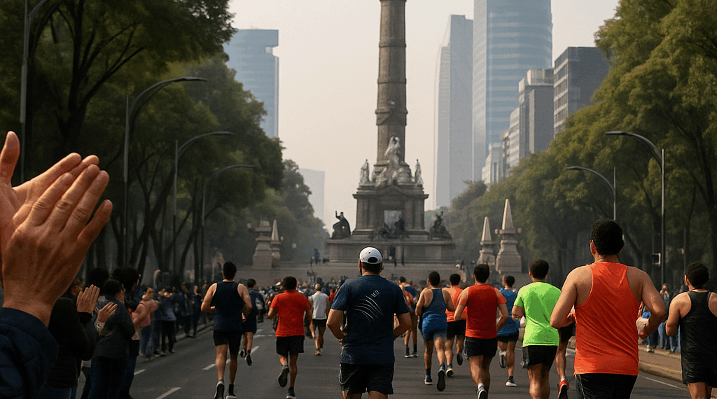La Jornada - Entre ovaciones y sufrimiento, miles de corredores disfrutaron del Maratón CDMX