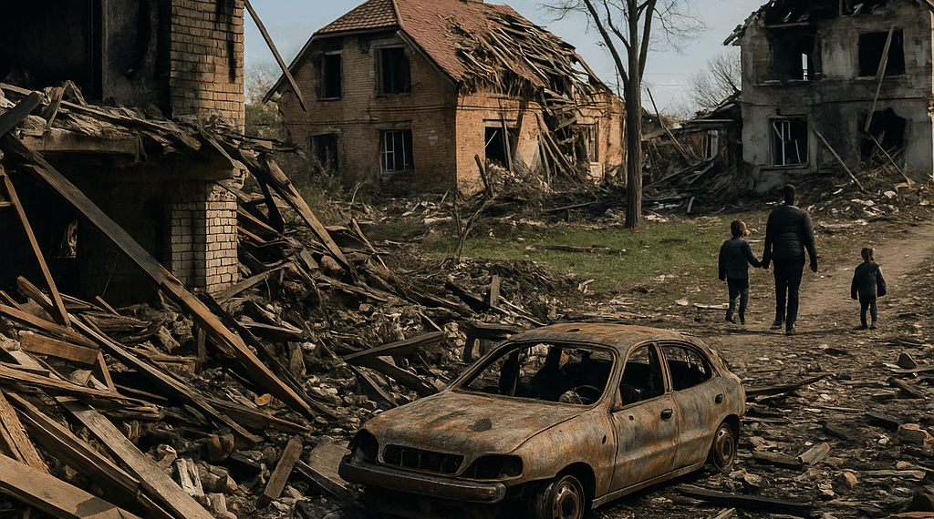 Una familia, con hijos pequeños, muere en un ataque con drones de Rusia en Sumy