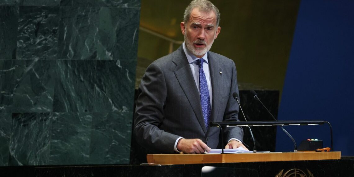 ONU: Felipe VI exige detener "la aberrante masacre" en Gaza pero deja fuera el término 'genocidio'