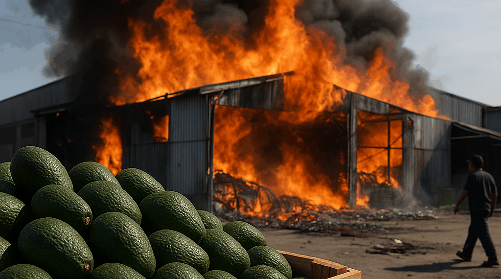Voraz Incendio Consume Empaque De Aguacate Al Oriente De Uruapan - Changoonga.com