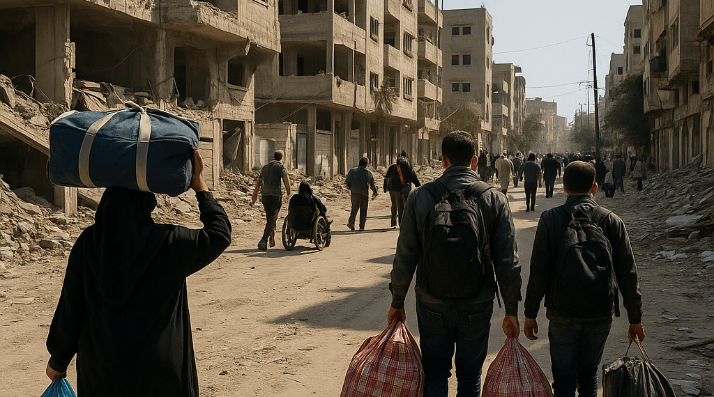 Vídeo. Palestinos huyen de Gaza tras nueva orden de evacuación