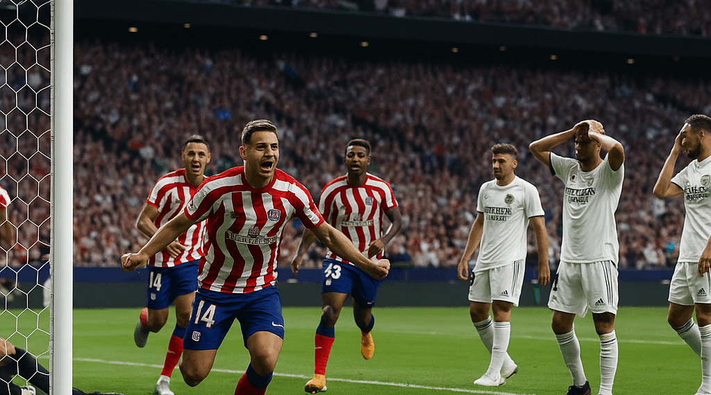 Golea Atlético al Real Madrid y termina con su paso perfecto