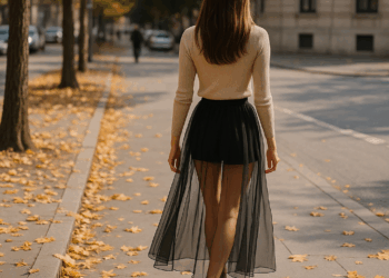 Lecciones de pasarela para llevar faldas transparentes largas en otoño 2025