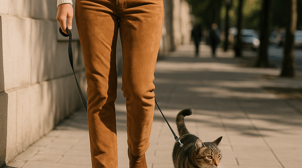 Cómo llevar pantalones de gamuza de acuerdo a las pasarelas de Otoño-Invierno 2025