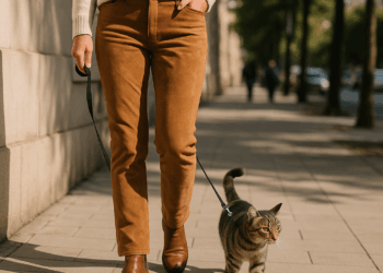 Cómo llevar pantalones de gamuza de acuerdo a las pasarelas de Otoño-Invierno 2025