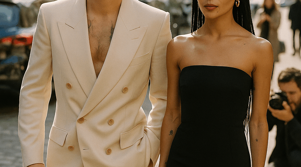 Harry Styles y Zoë Kravitz deslumbran con sus outfits complementarios, consolidándose como la pareja más chic del momento.