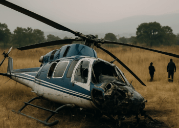 Helicóptero se desploma en Tepetlixpa, Edomex