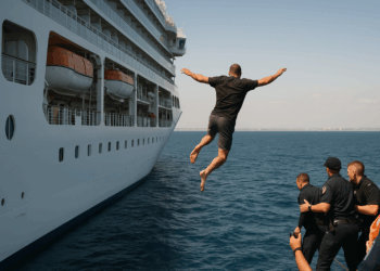 Hombre se lanza de un barco de crucero para evadir una deuda de más de 60 millones de pesos por apuestas: fue arrestado.