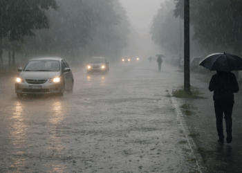 Detalle de las lluvias intensas en varios estados este 19 de septiembre