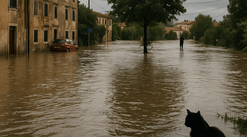 Vídeo. Inundaciones repentinas y severas afectan a la región de Istria en Croacia