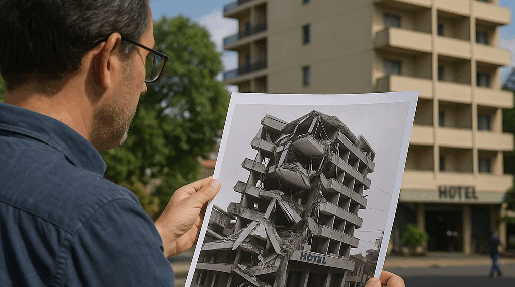 Investigador recupera la historia de los hoteles que derrumbó el terremoto