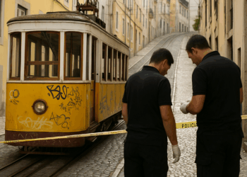 Vídeo. Investigadores examinan restos de funicular en Lisboa tras accidente mortal