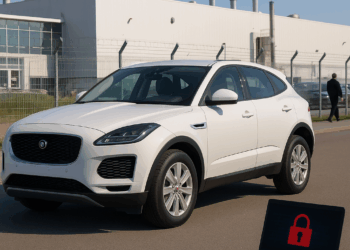 A Range Rover Sport sports utility vehicle (SUV) at the end of the production line at Tata Motors Ltd.'s Jaguar Land Rover vehicle manufacturing plant in Solihull, UK, on Friday, Jan. 20, 2023.