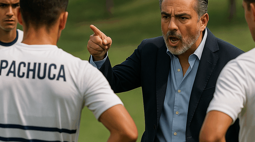 Futbolistas de Pachuca reciben regaño de Armando Martínez