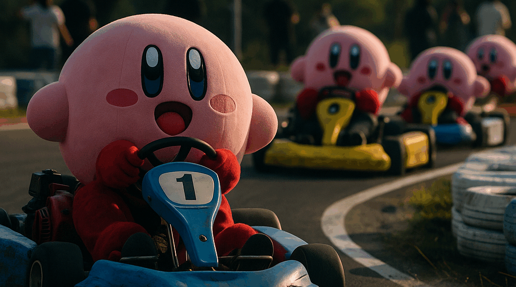 Kirby Air Riders is a cute, chaotic racing game