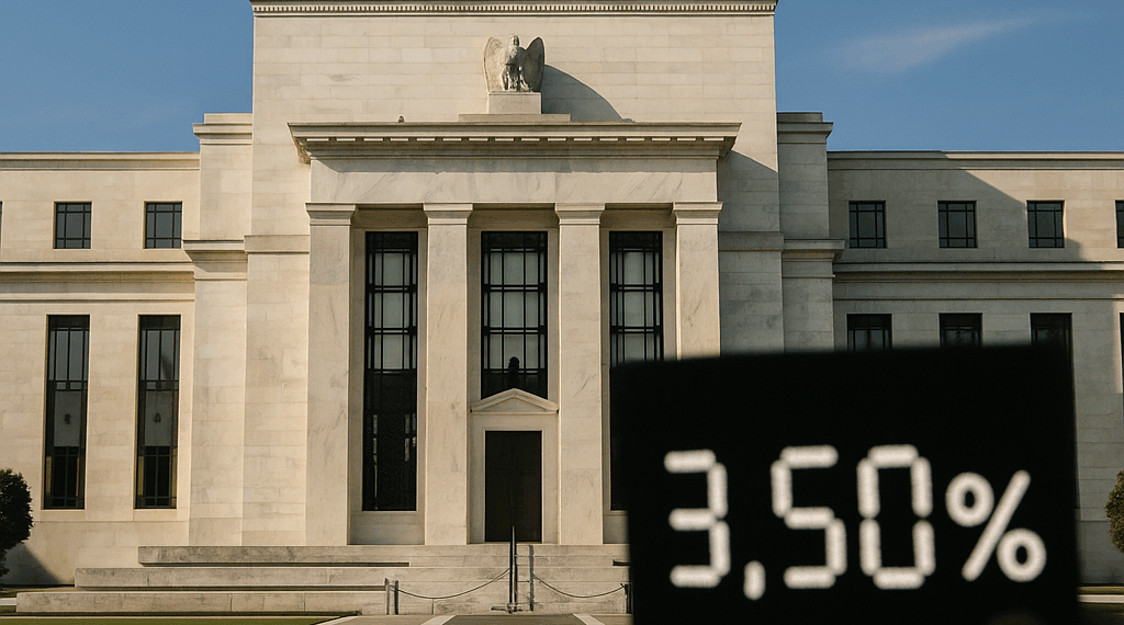 La Reserva Federal abre la puerta a un ciclo de recortes y podría cerrar 2025 con los tipos en el 3,5%