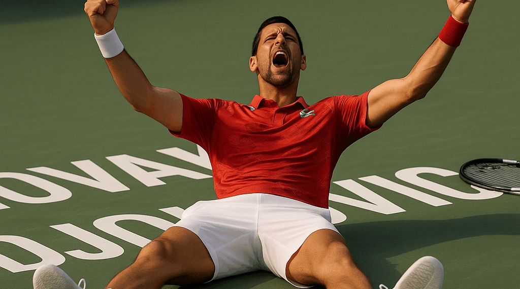 el particular festejo de Novak Djokovic que se hizo viral