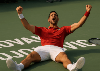 el particular festejo de Novak Djokovic que se hizo viral