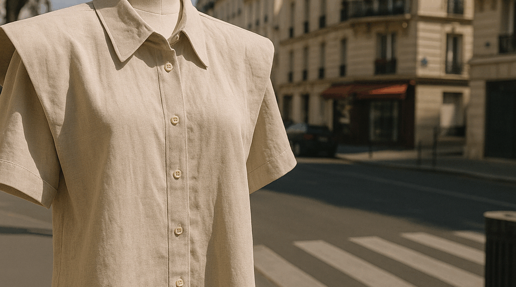 Las camisas con hombreras de los 80 están de regreso y así se llevan de acuerdo a las pasarelas de Otoño-Invierno 2025