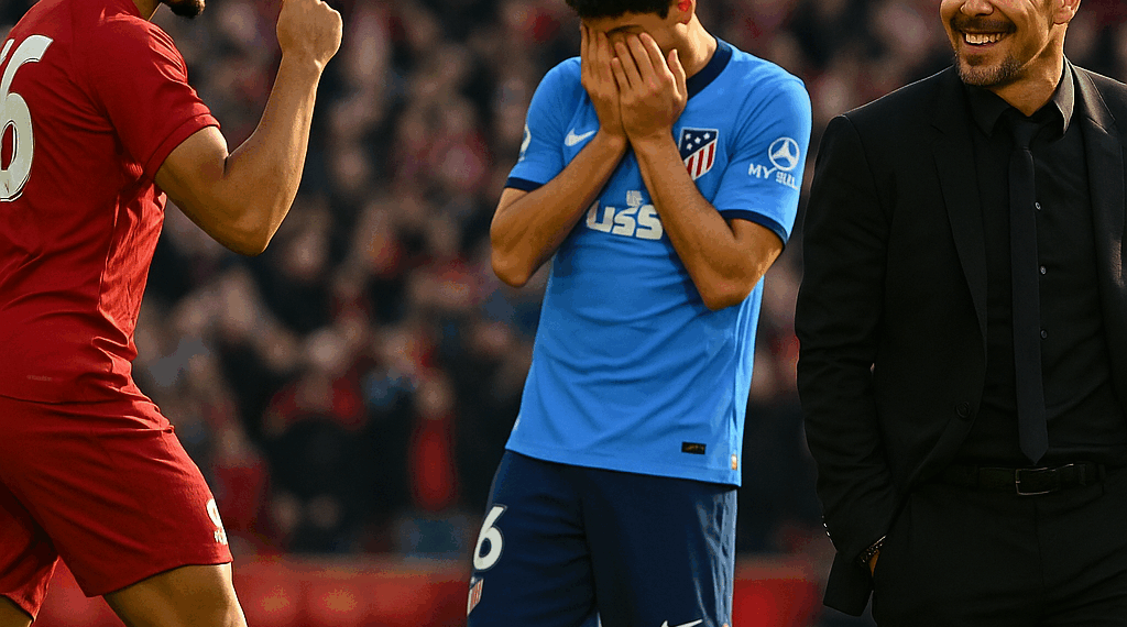 Liverpool 2-1 Atlético de Madrid EN VIVO Hoy. Partido de la Champions League 2025: Cholo Simeone celebra