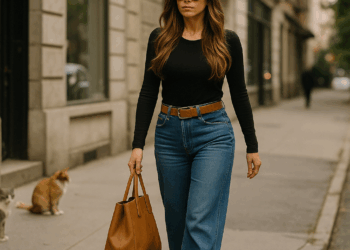 Los baggy jeans que Sofía Vergara combina con sandalias de plataforma son tendencia de otoño 2025