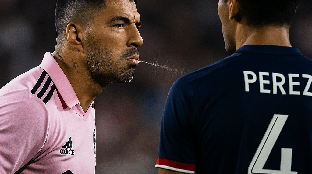 Luis Suárez escupió a un rival tras Final de Leagues Cup: VIDEO