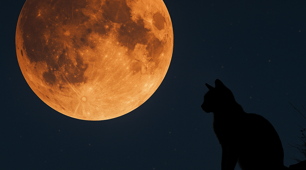 A view of a lunar eclipse from 2018.
