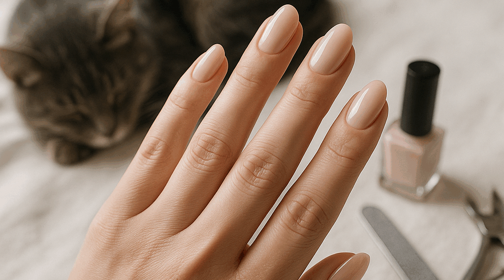 Probé las uñas con manicure velo de seda, y me di cuenta de que son el diseño natural perfecto para llevar en septiembre 2025