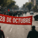 Marcha de la 28 de Octubre provoca caos en bulevar 5 de Mayo