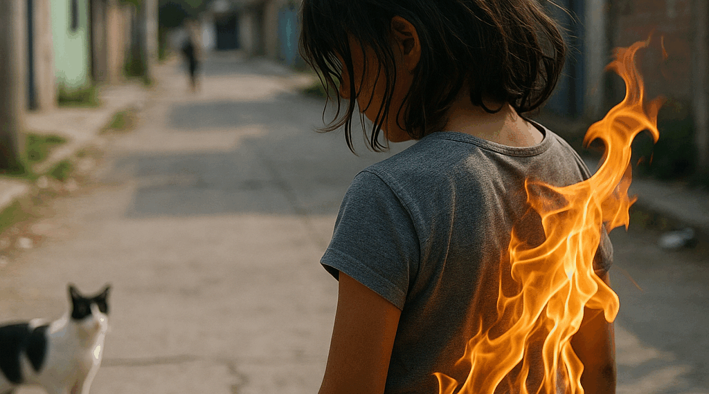 Menor de edad quemó a una niña con cohetes en Chimalhuacán, Edomex