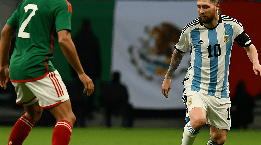 Serán Messi y Argentina rivales de México a días del Mundial