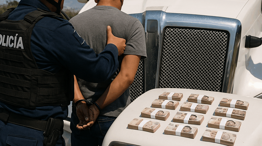 #Michoacán Apañan A Trailero Con 660 Mil Varos En Efectivo De Procedencia Dudosa - Changoonga.com