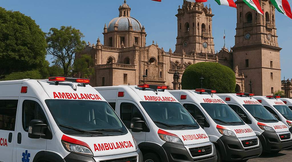 #Morelia Con 8 Ambulancias Distribuidas En El Centro Despliegan Operativo Médico De Fiestas Patrias  - Changoonga.com