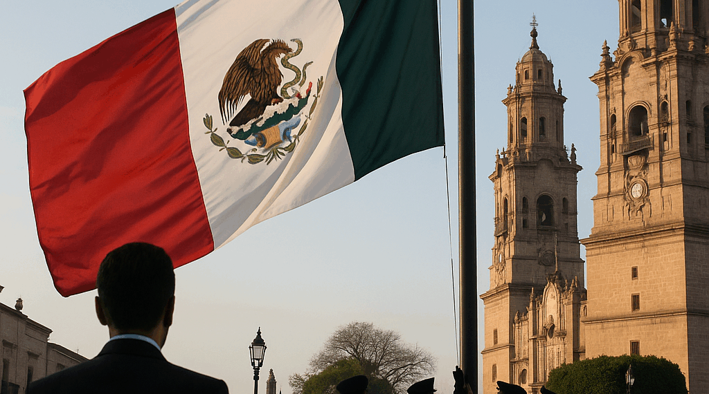 #Morelia Alfonso Preside Izamiento De La Bandera Nacional, En El Inicio De Los Festejos Patrios - Changoonga.com
