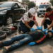 Motociclista accidentado en Morelia