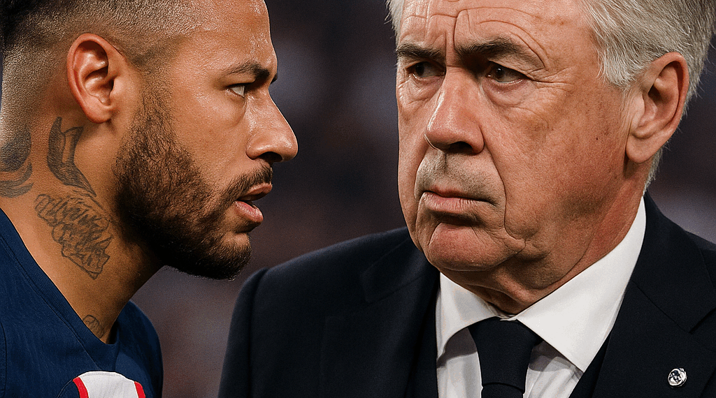 Neymar lanza dardo a Carlo Ancelotti