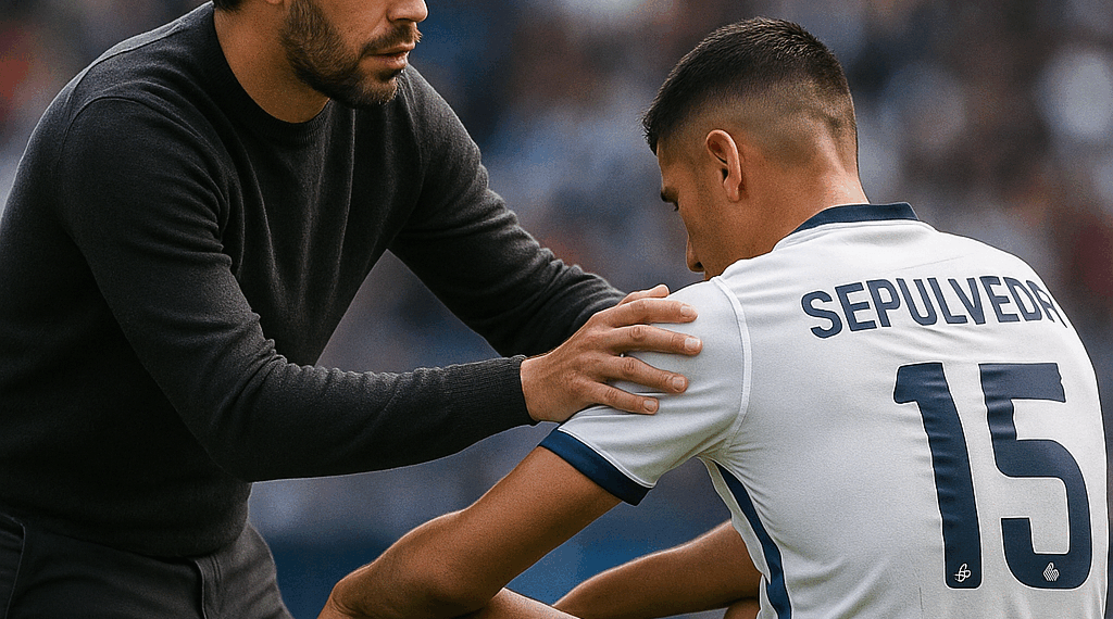 El emotivo mensaje de Nicolás Larcamón a Ángel Sepúlveda tras su lesión