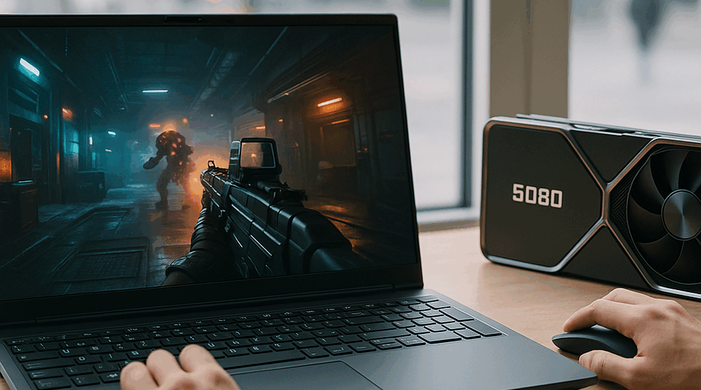 Lenovo's new Legion Pro 7 gaming laptop can be outfitted with up to a GeForce 5080 GPU