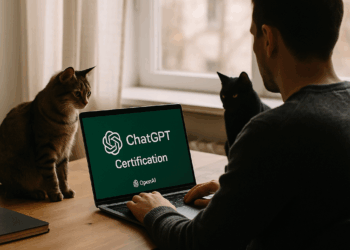 OpenAI logo is displayed on a mobile phone screen for illustration photo.